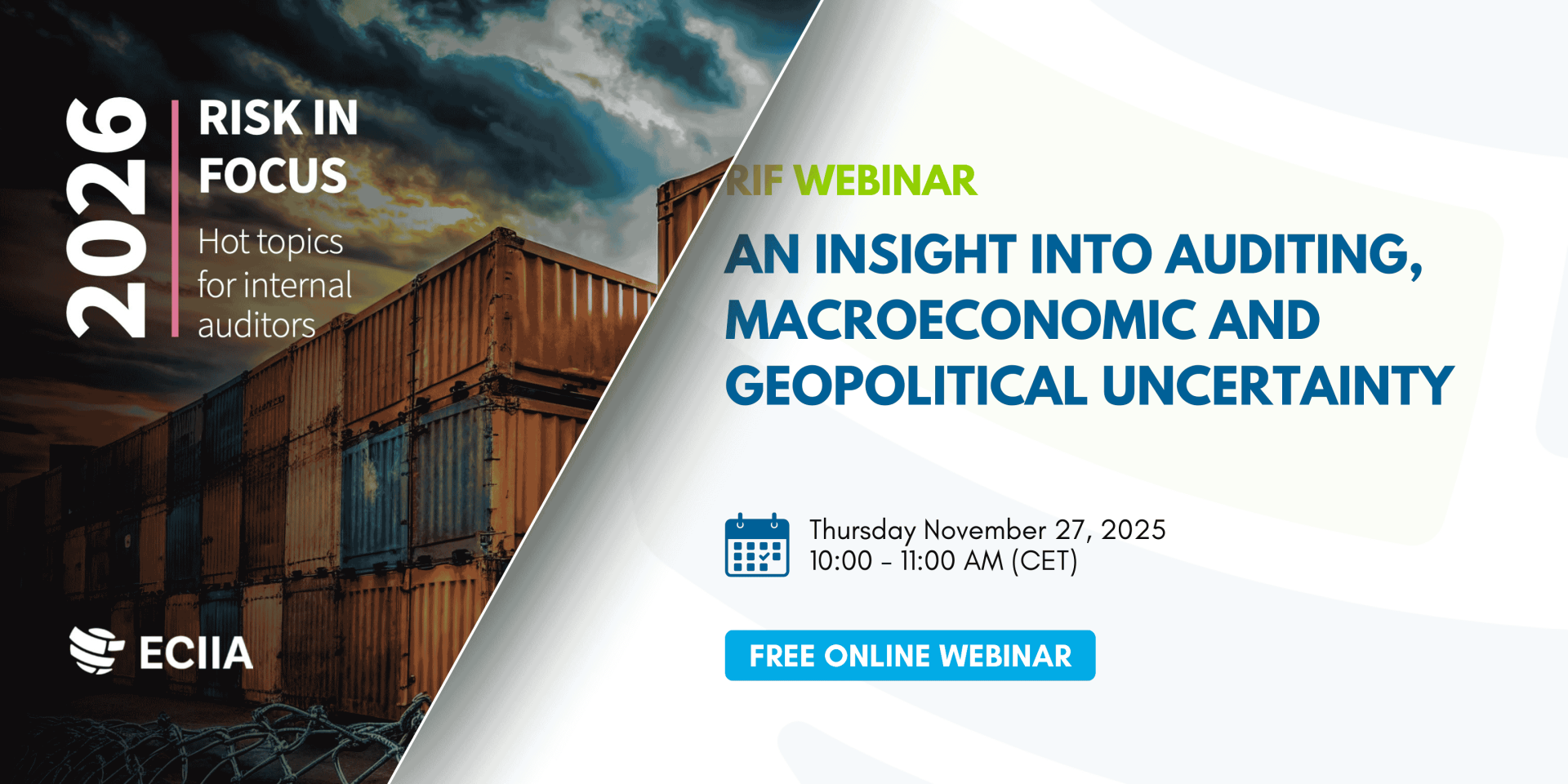 Webinar – Risk in Focus 2026 – An insight into auditing, Macroeconomic and geopolitical uncertainty